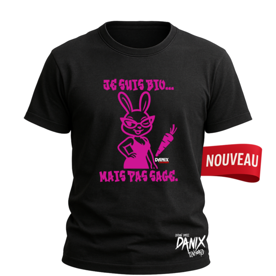 Tshirt Lapine Sexy Je suis bio mais pas sage